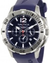 Nautica Men's N16565G BFD 101 Navy Resin and Blue Dial Watch