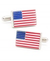 Put a little patriotism in your daily routine when you sport the grand old flag at your cuffs.