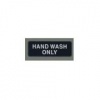 Winco Black Hand Wash Only Information Sign with Symbol 3 x 9 inch