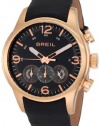 Breil Men's Watch TW0775 Chronograph Black Dial Leather Band