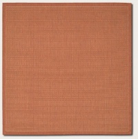 Couristan 1001/4000 Recife Saddle Stitch Terra Cotta/Natural Rug, 8-Feet 6-Inch Square