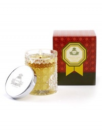 Agraria's Crystal Cane Candles are presented in an exquisite package that makes a grand impression. These beautifully luminous, fragrant, and clean burning candles are a special blend of vegetable-based premium soft waxes. A joyful infusion of pomegranate and pink grapefruit built on a foundation of garden ivy and sandalwood. Burn time is approximately 20-25 hours. 3.4 oz. Agraria's Crystal Cane Candles are presented in an exquisite package that makes a grand impression. These beautifully luminous, fragrant, and clean burning candles are a special blend of vegetable-based premium soft waxes. A joyful infusion of pomegranate and pink grapefruit built on a foundation of garden ivy and sandalwood. Burn time is approximately 20-25 hours. 3.4 oz.