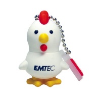 EMTEC M320 Animal Series 4 GB USB 2.0 Flash Drive, Chicken (EKMMD4GM320)