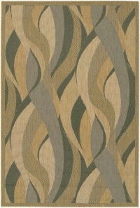 Couristan Recife Seagrass Natural/Black Area Rug 5'10x9'2 Couristan Recife Seagrass Natural/Black Area Rug 5'10x9'2