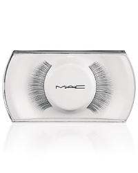 Full lash, natural black. M.A.C Lashes are handmade to exact specifications. Each pattern and design is perfectly shaped and arranged to give a striking effect, whether the look is natural or dramatic. Available in a variety of shapes and densities. If properly cared for, lashes can be reshaped or adorned if desired.