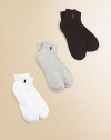 Plush, sporty socks will keep little feet stylish with pony logo.80% cotton/19% polyester/1% spandexMachine washImported