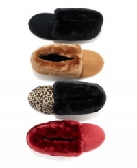 Keep toes completely cozy with these slipper booties from Charter Club. With  fabulous faux fur trim, you'll be tempted to take them out on the town.
