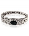 Combining style and elegance, this sterling silver woven bracelet from EFFY Collection is a perfect complement. Onyx (6-7/8 ct. t.w.) only enhances the appeal. Approximate diameter: 2-1/2 inches.