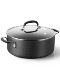 Designed for everybody's favorite Southwestern specialty, but also perfect for soups and stews, this chili pot from Simply Calphalon features a quick-heating, hard anodized exterior and double coating of exclusive nonstick formula. 10-year warranty. Designed for everybody's favorite Southwestern specialty, but also perfect for soups and stews, this chili pot from Simply Calphalon features a quick-heating, hard anodized exterior and double coating of exclusive nonstick formula. 10-year warranty.