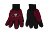 San Francisco 49ers Two-Tone Gloves