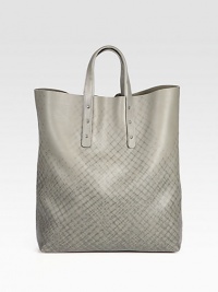 A graphic-inspired tote that resembles city cool, rendered in genuine printed leather.Top handlesLeather12W x 14H x 4DMade in Italy A graphic-inspired tote that resembles city cool, rendered in genuine printed leather.Top handlesLeather12W x 14H x 4DMade in Italy