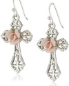 The Vatican Library Collection Rose Cross Earrings