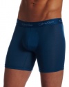 Calvin Klein Men's Micro Modal Boxer Brief, Blue Spell, Large