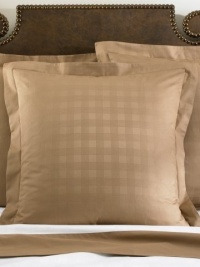Lauren by Ralph Lauren Suite Glen Plaid Camel EURO Pillow Sham Lauren by Ralph Lauren Suite Glen Plaid Camel EURO Pillow Sham
