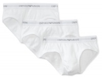Emporio Armani Men's 3 Pack Cotton Brief Emporio Armani Men's 3 Pack Cotton Brief