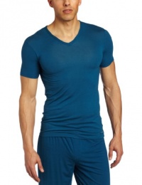 Calvin Klein Men's Micro Modal V-Neck Top, Blue Spell, Small Calvin Klein Men's Micro Modal V-Neck Top, Blue Spell, Small