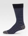 A perfect blend of classic patterns and stripes into one supremely soft, mid-calf design.Mid-calf height64% cotton/35% nylon/1% lycraMachine washImported