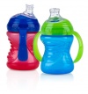 Nuby 2 Count 2 Handle Cup with No Spill Super Spout, Colors May Vary