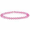 Breast Cancer Awareness Dark Pink Genuine Swarovski Crystal Bracelet