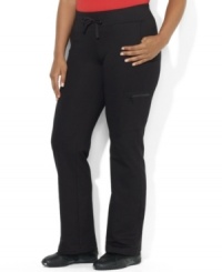 From casual lounging to working up a sweat, Lauren Ralph Lauren's plus size soft stretch cotton-blend pant, designed with a stylish zip utility pocket at the left leg, provides a superior, comfortable go-to for downtime. From casual lounging to working up a sweat, Lauren Ralph Lauren's plus size soft stretch cotton-blend pant, designed with a stylish zip utility pocket at the left leg, provides a superior, comfortable go-to for downtime.