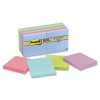 Post-it Recycled Super Sticky Notes, 3 x 3-Inches, Tropic Breeze Collection, 12-Pads/Pack