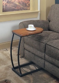 Rustic Oak Table Top w/Black Metal Sofa Tea Side Table Rustic Oak Table Top w/Black Metal Sofa Tea Side Table
