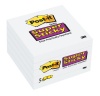 Post-it Super Sticky Notes, White, 3 x 3 Inches, 5-Pads per Pack (654-5SSSC)