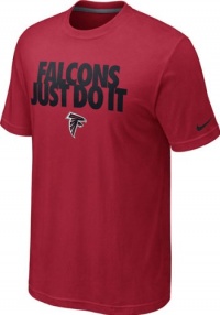 NFL Nike Atlanta Falcons Just Do It T-Shirt - Red (X-Large) NFL Nike Atlanta Falcons Just Do It T-Shirt - Red (X-Large)