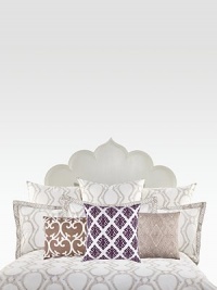 EXCLUSIVELY AT SAKS.COM. Deep rich eggplant on a natural white linen. This palate brings much color to neutrals. LinenHand-stitched edgingConcealed zip closure26 X 26Imported EXCLUSIVELY AT SAKS.COM. Deep rich eggplant on a natural white linen. This palate brings much color to neutrals. LinenHand-stitched edgingConcealed zip closure26 X 26Imported