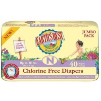 Earth's Best TenderCare Chlorine Free Diapers, Size N (Up to 10 Pounds), 160 Count Earth's Best TenderCare Chlorine Free Diapers, Size N (Up to 10 Pounds), 160 Count