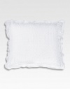 So feminine, this intricately embroidered, ruffle-edged design is the perfect touch in pure white.16 X 20CottonMachine washImported