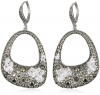 Judith Jack Sterling Silver Marcasite and Cubic Zirconia Frontal Drop Earrings