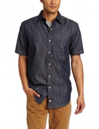 Dickies Men's Short Sleeve Denim Work Shirt