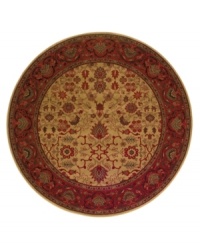 A modern take on antique tapestries, the Everest Tabriz Gold area rugs feature a floral blend of red flowers and leafy silhouettes set against a beige background, and an ornate burgundy border. Fashioned using the most advanced method available for heat-set polypropylene, this super-dense power-loom weave creates a natural appearance without sacrificing the soft luxury finish of hand-woven rugs. One-year limited warranty (defects due to manufacturing). A modern take on antique tapestries, the Everest Tabriz Gold area rugs feature a floral blend of red flowers and leafy silhouettes set against a beige background, and an ornate burgundy border. Fashioned using the most advanced method available for heat-set polypropylene, this super-dense power-loom weave creates a natural appearance without sacrificing the soft luxury finish of hand-woven rugs. One-year limited warranty (defects due to manufacturing).