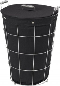 Creative Bath Simply Storage Hamper with Liner, Black Creative Bath Simply Storage Hamper with Liner, Black