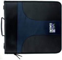 Crop In Style PSB Paper and Sticker 3-Ring Zippered Binder, Navy/Black Crop In Style PSB Paper and Sticker 3-Ring Zippered Binder, Navy/Black