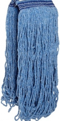 Rubbermaid Commercial FGE23800 Universal Headband Blue Blend Mop, 24 oz Size, Blue Rubbermaid Commercial FGE23800 Universal Headband Blue Blend Mop, 24 oz Size, Blue