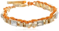 Anne Klein Bennet Gold-Tone Orange Friendship Bracelet Anne Klein Bennet Gold-Tone Orange Friendship Bracelet