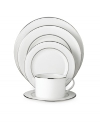 Express the best of taste at the table with Cypress Point dinnerware from kate spade new york. Lustrous banded details give the 5-piece place setting a crisp, clean finish. Express the best of taste at the table with Cypress Point dinnerware from kate spade new york. Lustrous banded details give the 5-piece place setting a crisp, clean finish.