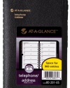 AT-A-GLANCE Recycled Telephone/Address Book, 3 x 6-Inches, Black, Undated (80-201-05)