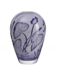 Striking when filled with your favorite colorful blooms or a stunning accent on its own. This hand-made glass vase collection, designed by Olle Brozen for Kosta Boda, lends sophistication to your tabletop or mantle. Measures 8 1/4H. Striking when filled with your favorite colorful blooms or a stunning accent on its own. This hand-made glass vase collection, designed by Olle Brozen for Kosta Boda, lends sophistication to your tabletop or mantle. Measures 8 1/4H.