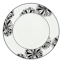 First at Bloomingdale's. These bold black and white patterns are made to mix and match. Choose five-piece place settings in floral Dogwood Point, banded Nag's Head or striped Pinney's Beach. Dogwood Point shown here. First at Bloomingdale's. These bold black and white patterns are made to mix and match. Choose five-piece place settings in floral Dogwood Point, banded Nag's Head or striped Pinney's Beach. Dogwood Point shown here.