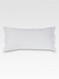 Mini pleats are shirred on the sides creating pretty ruffles, perfect for the feminine bedroom. 11 X 22CottonMachine washImported Mini pleats are shirred on the sides creating pretty ruffles, perfect for the feminine bedroom. 11 X 22CottonMachine washImported