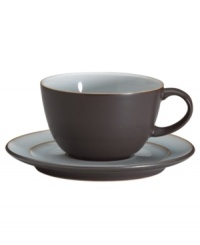 Handsome and understated, this Sienna teacup features a matte mocha surface and glazed interior for smart-casual style with your coffee or tea. Handsome and understated, this Sienna teacup features a matte mocha surface and glazed interior for smart-casual style with your coffee or tea.