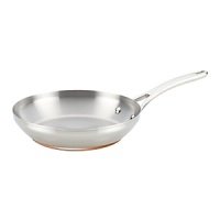 Strong, longlasting stainless steel construction makes this durable, generously sized skillet from Anolon perfect for larger cooking tasks like sautéing multiple pieces of salmon or cooking vegetables for a table full of guests. Strong, longlasting stainless steel construction makes this durable, generously sized skillet from Anolon perfect for larger cooking tasks like sautéing multiple pieces of salmon or cooking vegetables for a table full of guests.