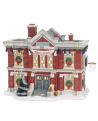 Build the town straight out of A Christmas Story with this classic porcelain model of the iconic Cleveland Elementary School, where Flick's tongue froze to the flag pole and Ralphie's daydreams about a Red Ryder BB gun spun out of control. Build the town straight out of A Christmas Story with this classic porcelain model of the iconic Cleveland Elementary School, where Flick's tongue froze to the flag pole and Ralphie's daydreams about a Red Ryder BB gun spun out of control.