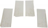 Homewear Embroidery 18-Inch Napkin Set, Ivory, Set of 4