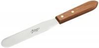 Ateco Natural Wood Medium Sized Straight Spatula, 6 Inch Blade