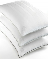 The softness of down, the luxury of Hotel Collection. Bring the best to your bedroom with lofty, European goose down fill wrapped in smooth, 400-thread count cotton and finished with an embroidered Hotel Collection logo. It's an indulgence you'll enjoy night after night. Removable cover. The softness of down, the luxury of Hotel Collection. Bring the best to your bedroom with lofty, European goose down fill wrapped in smooth, 400-thread count cotton and finished with an embroidered Hotel Collection logo. It's an indulgence you'll enjoy night after night. Removable cover.
