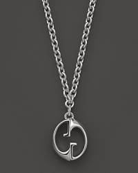 From Gucci's 1973 Collection, a signature pendant necklace in sterling silver. Exclusive to Bloomingdale's. From Gucci's 1973 Collection, a signature pendant necklace in sterling silver. Exclusive to Bloomingdale's.